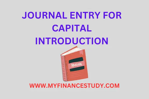 JOURNAL ENTRY FOR CAPITAL INTRODUCED